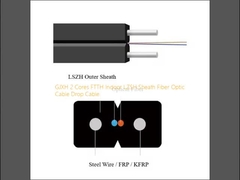 GJXH 2 rdzenia FTTH w pomieszczeniach wewnętrznych LZSH kablów optycznych