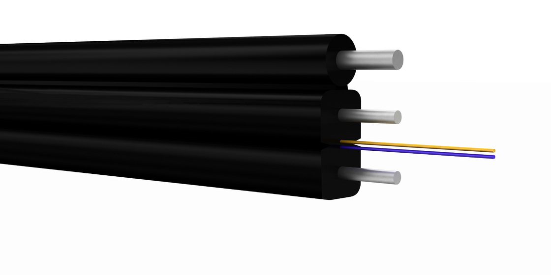 Wykorzystanie w powietrzu FTTH samodzielnie podtrzymujący światłowodowy kablejki do użytku wewnątrz i na zewnątrz