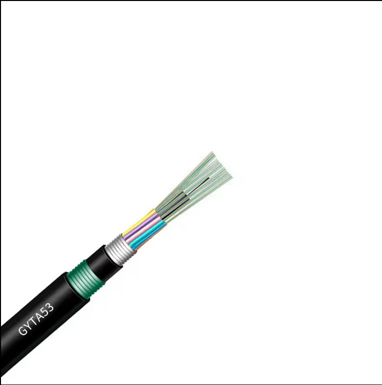 Kabel światłowodowy na zewnątrz GYTA53 2-144 Rdzeń Pancerny podwójny płaszcz stosowany do powietrza/bezpośrednio zakopany