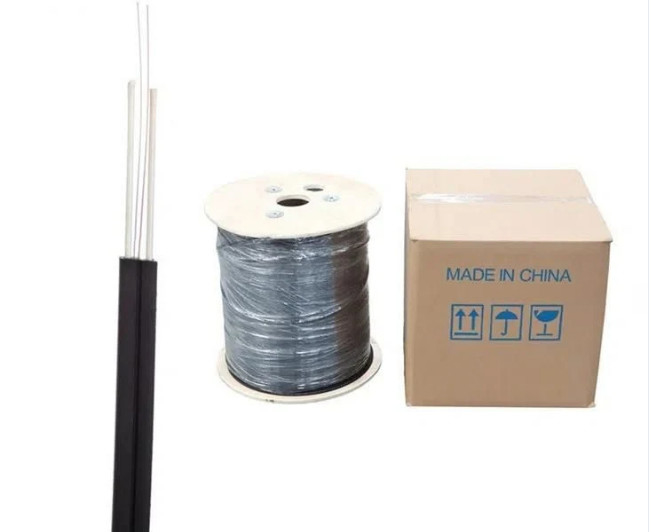 FTTH Drop Cable SingleMode 1-2 Cores GJXFH FRP Strength Member