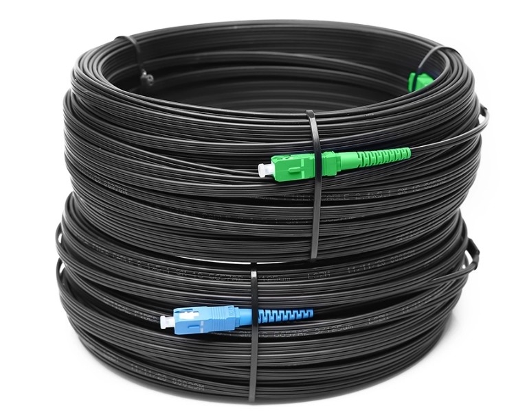 FTTH Fiber Optic Patch Cable LC SC ST FC PC UPC APC Single Mode Simplex Outdoor Fiber Optic Drop Cable Patch Cord