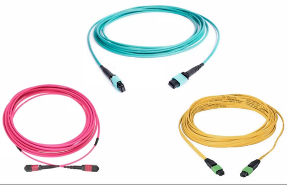 Kabel światłowodowy 10G 40G 100G MTP MPO SM OM3 OM4 8 12 24 rdzeni