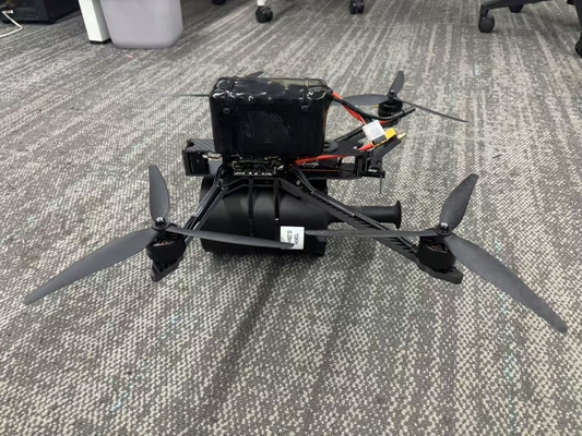 Dron quadcopter z powłoką światłowodową FPV dalekiego zasięgu, zdalne sterowanie 20 km/rolka 2,8 mm